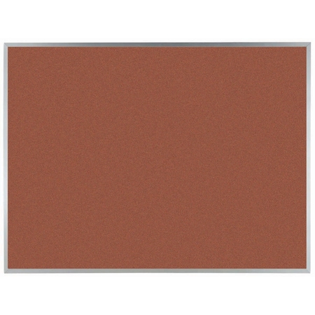 Aarco VIC Cork Bulletin Board w/ a Clear Satin Anodized Aluminum Frame, Cinnamon Bark 36''Hx48''W DW3648207