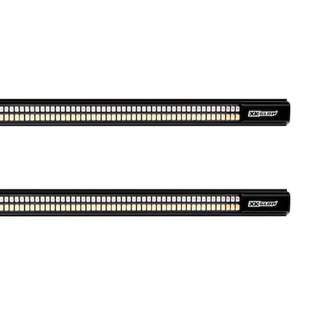 Backseat 2 x 60 in. Jeep & Truck Running Board Light with Turn Signal, White & Amber BA3719685