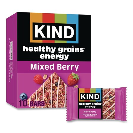 Kind Healthy Grains Energy Mixed Berry Bars, 1.4 oz Bar, 10PK 67073