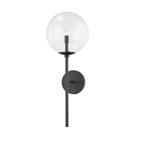 Troy Lighting Madrid 1 Light Wall Sconce 9 In. Soft Black B8201-SBK