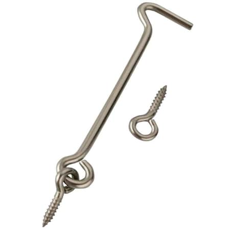 Prosource Gate Hook and Eye, 1/8 in Dia Wire, 2 in L, Steel LR-407-PS
