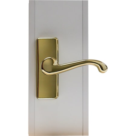 Larson Georgian Brass Lever Storm Door Latch CH3010701