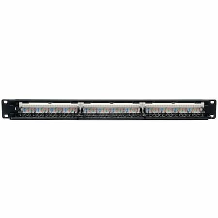 Eaton Tripp Lite Series 24-Port 1U Rack-Mount Cat6/Cat5 110 Patch Panel, 568B, RJ45 Ethernet, TAA N252-024