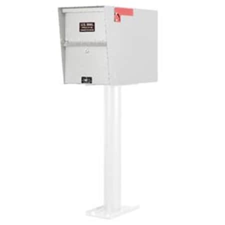 Jayco Industries Standard Heavy Duty Letter Locker Mailbox- White LL6MAXSTD