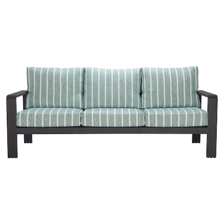 Homeroots 83" Green Polypropylene Sofa 667663