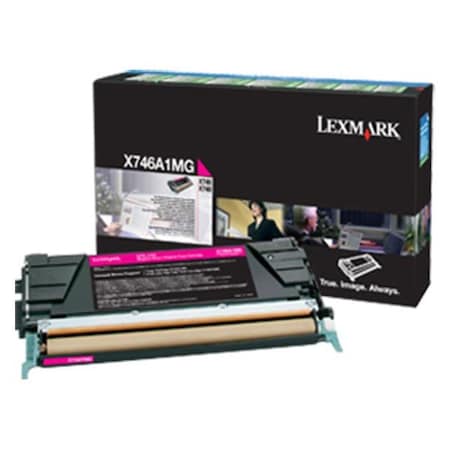 Lexmark X746, X748 Magenta Return Program Toner Cartridge 7,000 Yield X746A1MG