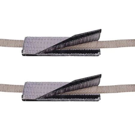 Mytee Products 4in x 12in Heavy-Duty Polyester Cordura Flat Quick Sleeve Wear Pad for 1in & 2in Web Slings, 2PK FCQSWP-412x2