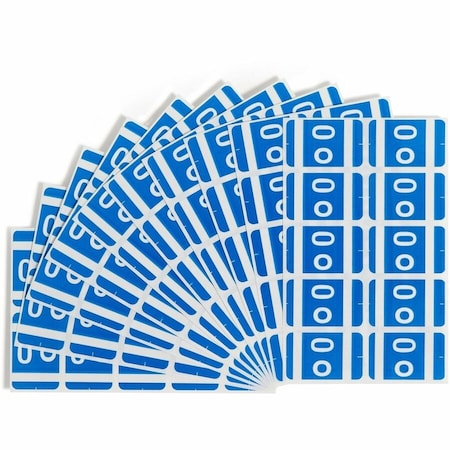 Smead Alpha-Z Color-Coded Second Letter Labels- Letter O- Dark Blue- 100/Pack 67185