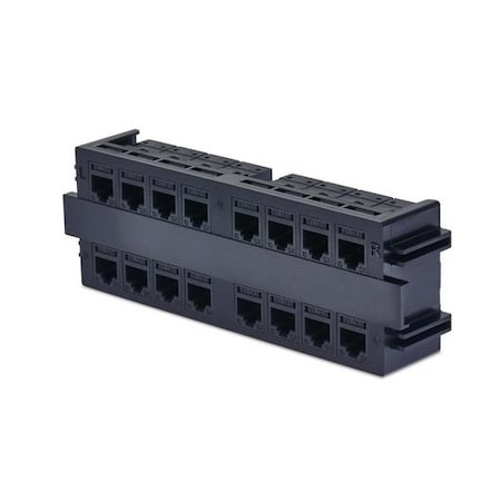 Belden Revconn Wall Term Mod Jack 16-Port (Incl 16 Cores) RVAXCTM16JBK
