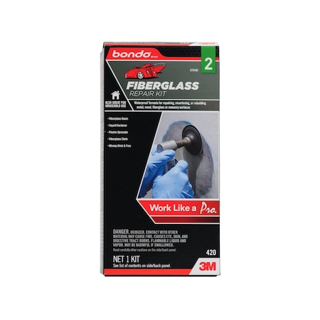 Bondo Fiberglass Resin Repair Kit, Yellow, Can 00420