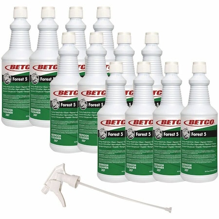 Betco Forest 5, Mint Scent, 32 oz Bottle, 12PK 3071200