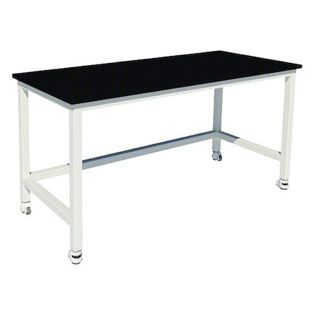 Instock Heavy Duty Table, Steel, Steel Frame, Petal White GRHD-8430-HCFE-2