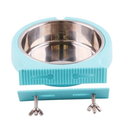 K9 Kennel Store Stainless Steel and Plastic Feeding or Watering Hanging Pet Bowl XUYI-PT-031
