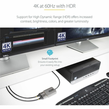 Startech.Com DUAL DISPLAYPORT MULTI-MONITOR ADAPTER TO EXTEND OR MIRROR YOUR DESKTOP; DP 1.4 MST14DP122DP