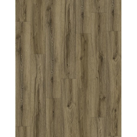 Proselect Design ProFloor Flooring Plank, 60 in L, 9 in W, Stone Plastic Composite/Vinyl, Smoky Brown, 5PK PF905
