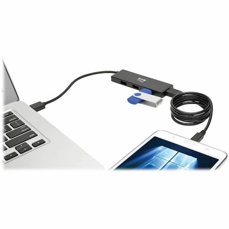 Tripp Lite 4-PORT PORTABLE SLIM USB 3.0 SUPERSPEED HUB W/ BUILT IN CABLE U360-004-SLIM
