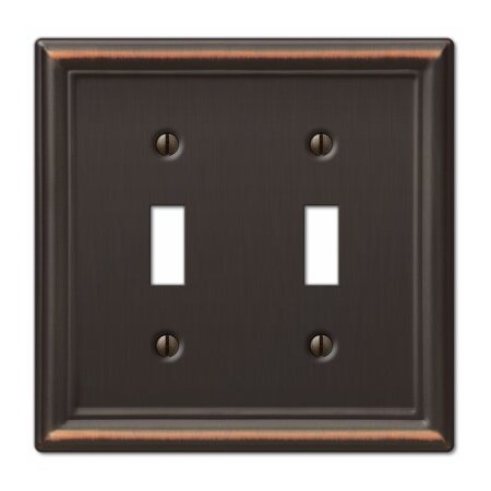 Westek 2T Aged BRZ Wall Plate 149TTDB