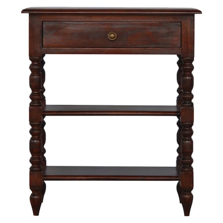 Homeroots 24" Brown Solid Wood Two Drawer Dresser 723822