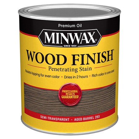 Minwax 1 Qt 70105 Aged Barrel Wood Finish Penetrating Oil-Based Wood Stain 70102
