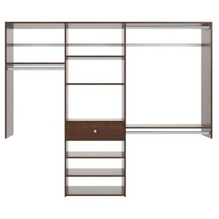 Easy Track 7-foot Perfect Fit Reach-In Closet Kit, Truffle PH55-TR