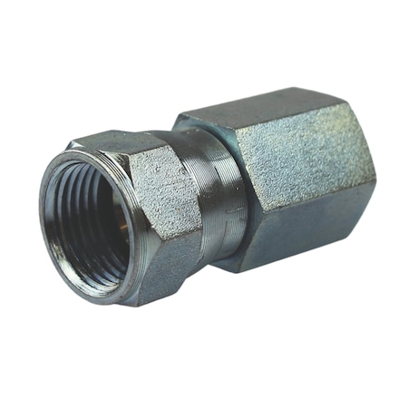Jason Industrial 1/2 FEM PIPE X 3/8 FEM PIPE SWIVEL, FEMALE X FEMALE STRAIGHT ADAPTER 1405-8-6