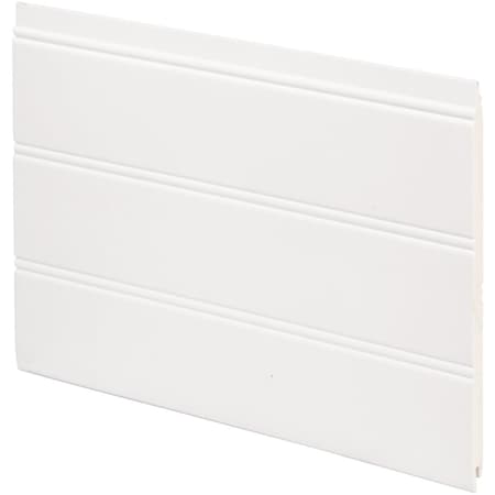 Inteplast Building Products 7-1/2'' W.x1/4'' H.x8 ' L. Wht PVC Reversible Beaded Wainscot 10040800891B