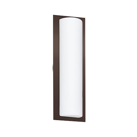 Besa Lighting Barclay 18 Outdoor Sconce, Opal Matte, Bronze Finish, 2x40W Incandescent 2NW-BARC18-BR