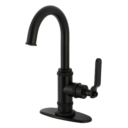 Kingston Brass Single-Handle Bar Faucet, Matte Black KSD8500KL