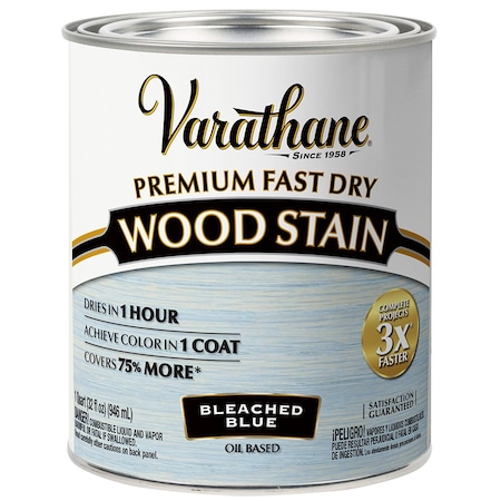 Rust-Oleum 1 Qt Rust-Oleum 297425 Bleached Blue Varathane Premium Fast Dry Wood Stain 297426