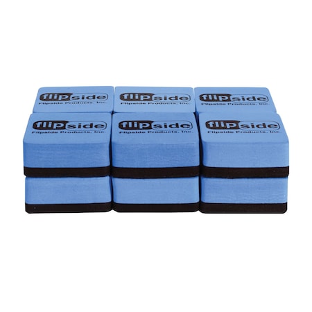 Flipside Magnetic Whiteboard Flipside Logo Student Erasers - Class Pack of 12 35030