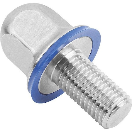 Kipp A4, M8 Hex Head Cap Screw, Plain Stainless Steel, 30 mm L K1647.2108X30