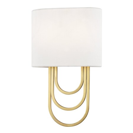 Mitzi Farah 2 Light Wall Sconce 8 In. Aged Brass H210102-AGB