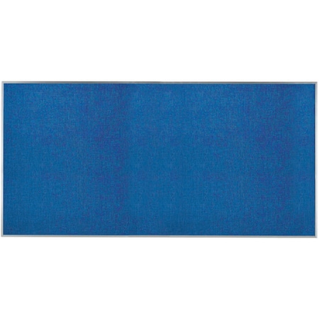Aarco Designer ''Wedgewood'' Fabric Bulletin Board w/ a Clear Satin Anodized Aluminum Frame, 48''Hx96''W DF4896014