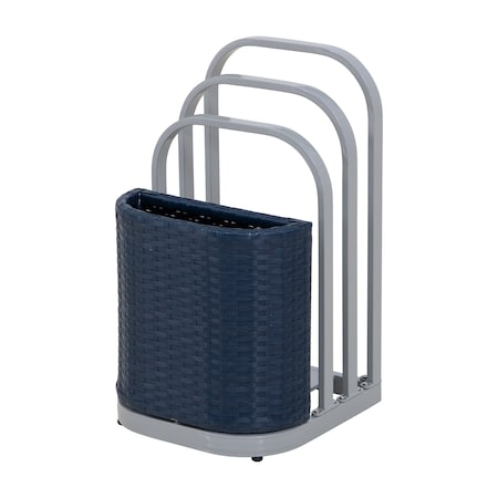 Sunjoy Pickford Towel Rack and Hamper, Navy A804001701