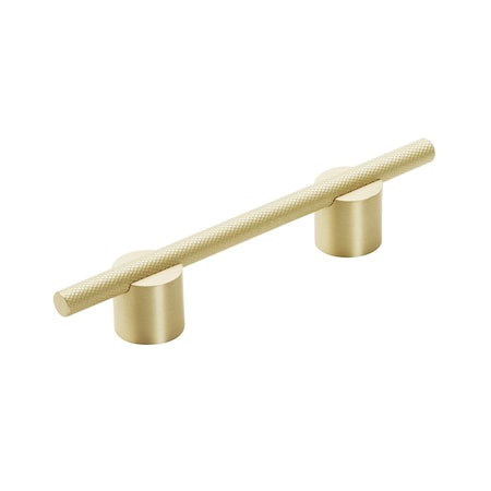 Amerock Transcendent 3-3/4 in 96 mm Center-to-Center Matte Gold Cabinet Pull BP741496MGMG