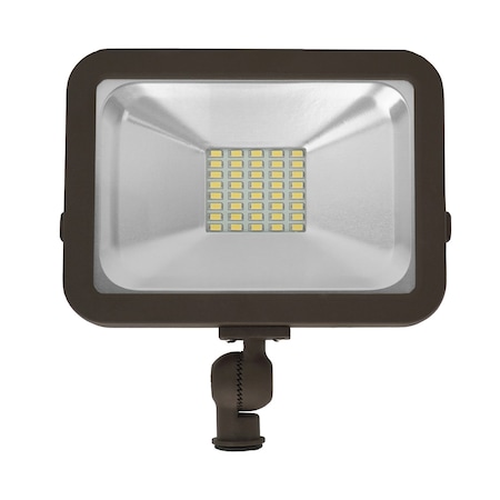 Factory 2U Lighting LED Flood Light 20w, 1800lm, 3000K, Knuckle Mount, 100-277V AC, Bronze 803795