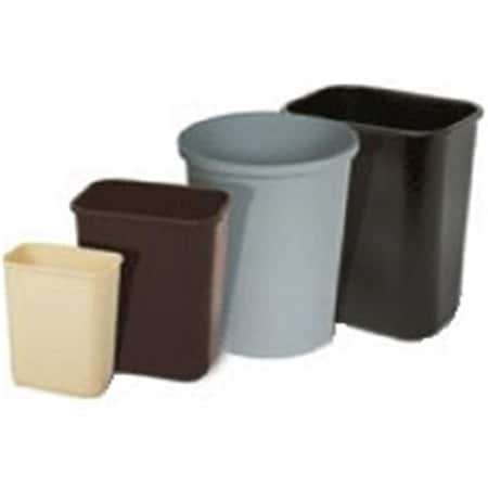 Continental Commercial Products 1358BK Rectangular Waste Basket, Black 7396070