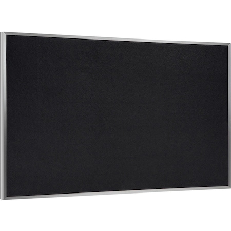 Ghent Rubber Bulletin Board 24" x 36", Black ATR23-BK