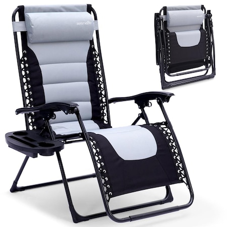 Serenelife Padded Zero Gravity Lounge Chair SL1ZGRCP21