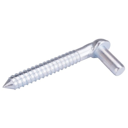 Prosource Screw Hook, 34 in Thread, 6 in L, Steel, Zinc LR096