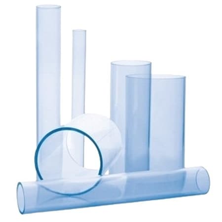 Zoro Select Pipe, Transparent, 2in Unthreaded, 10 ft L H0400200EK1000