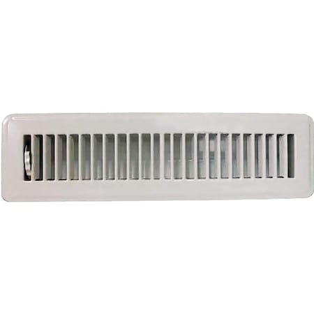 Worldwide Sourcing Register Floor 2X14In Wht FR01-2X14W