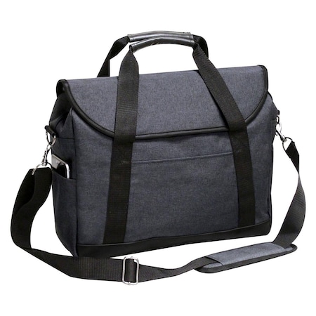 Preferred Nation Gravler Flapover Briefcase, Charcoal P4134.CHAR