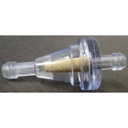 Helix Racing Products Fuel Filter, 1/4In 6mm, Small Cone, Clr W/ Copper Pellet Sinter 118-9002