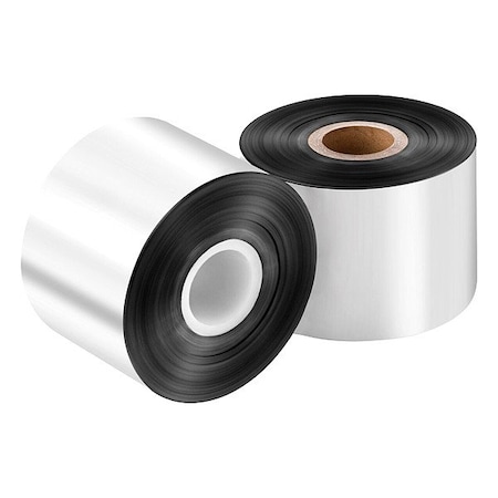 Zoro Select THERMAL TRANSFER RIBBON, Wax, Black RZ3001476W-Tr