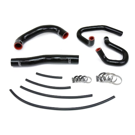 Hps Performance High Temp Reinforced Silicone Radiator and Heater Coolant Hose Kit, Black,  57-1324-BLK
