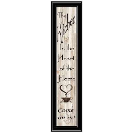 Homeroots Kitchen is the Heart of the Home 18 Black Framed Print Kitchen Wall Art 415995