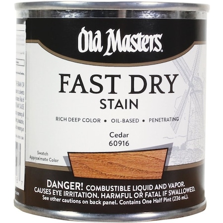 Old Masters .5Pt Fast Dry Stain Cedar 60916