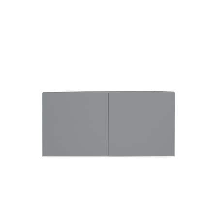Cambridge Radiance 36in W x 24in D x 18in H Ready to Assemble Slab Wall Bridge Kitchen Cabinet in Matte Grey SA-W361824-MG-KIT