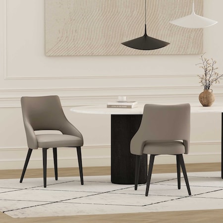 Manhattan Comfort Tremont Dining Chair in Taupe - Set of 2 2-DC104-TP